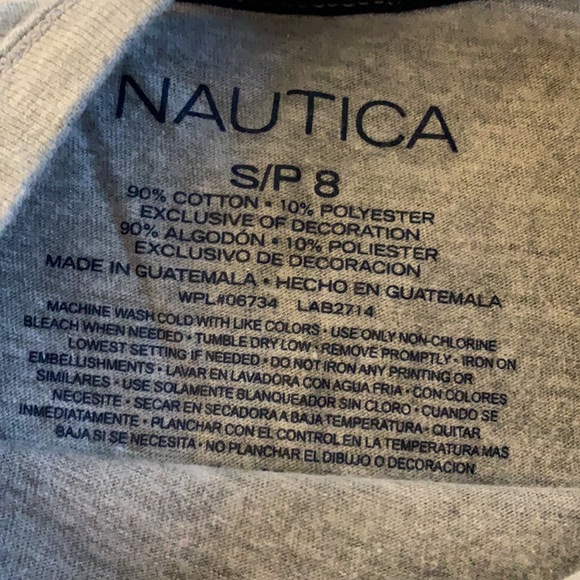 Nautica Boys Gray Long Sleeve Shirt 8 EUC - Picture 8 of 11